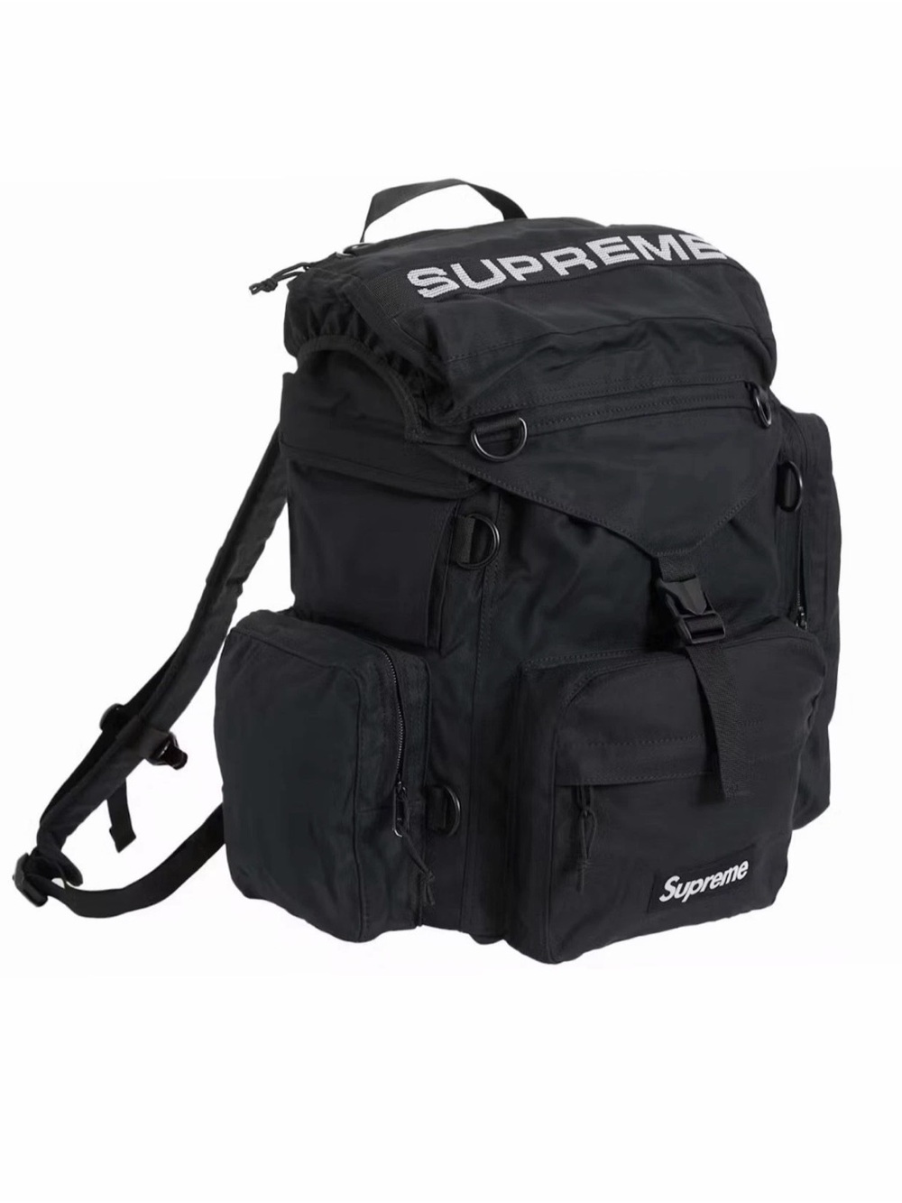 Supreme Black Tactical Field Backpack - Men's